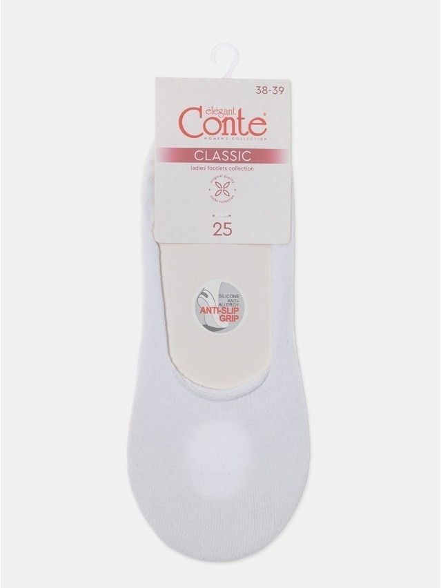 Women's footlets CONTE ELEGANT CLASSIC, s.23, 000 white - 8