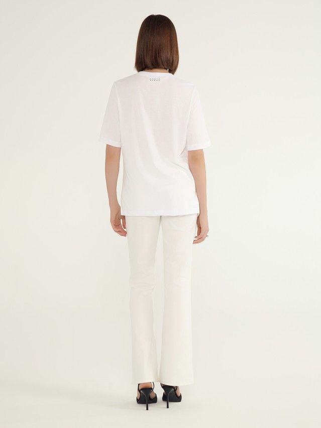 Women's polo neck shirt CONTE ELEGANT LD 3036, s.170-92, white-spicy italy - 3