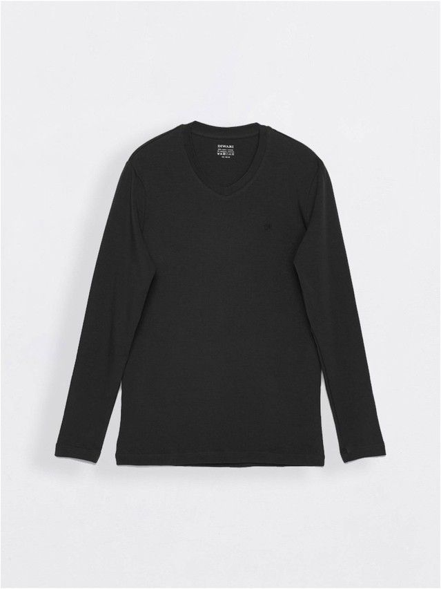 Men's polo neck shirt DiWaRi MD 696, s.170,176-100, black - 1