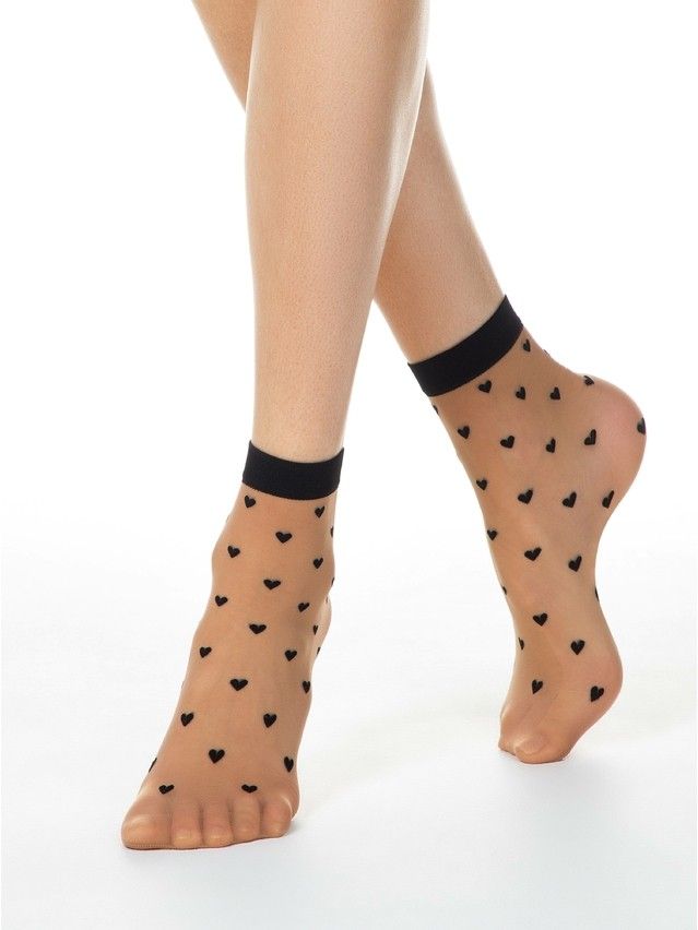 Women's socks FANTASY 19C-111SP, size 36-39, natural - 1