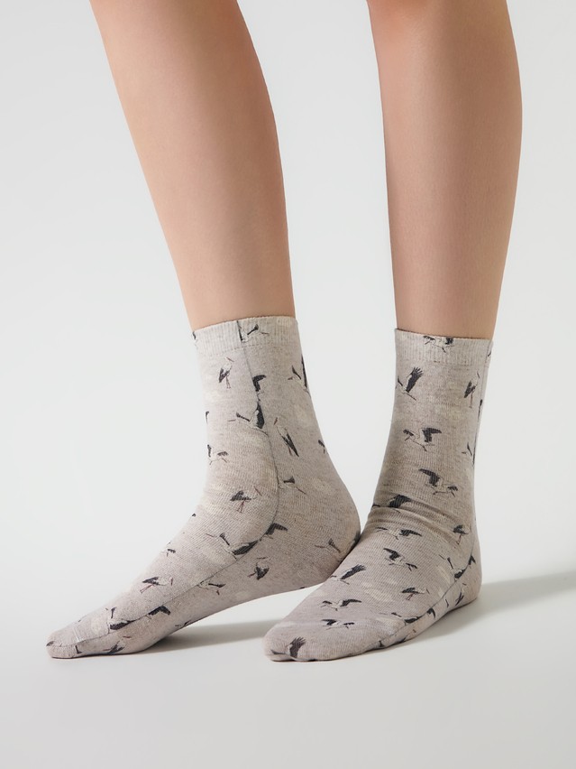 Women's socks CONTE ELEGANT FANTASY, s.23-25, 1099 beige - 1