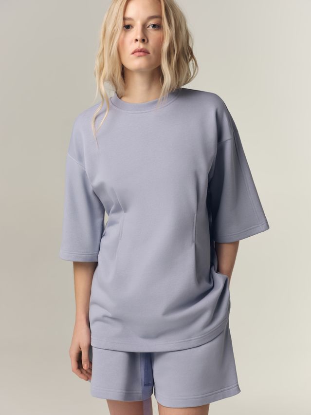 Women's polo neck shirt CONTE LD 3370, s.170-88, denim blue - 2