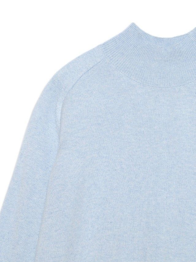 Women's polo neck shirt CONTE ELEGANT LDK099, s.170-84, light steel blue - 5