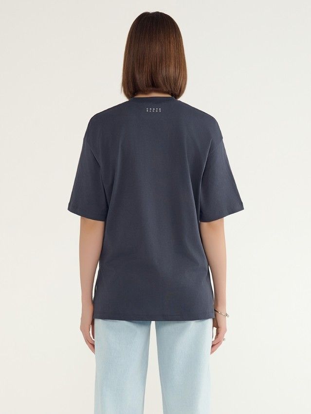 Women's polo neck shirt CONTE ELEGANT LD 3040, s.170-92, graphite-u look - 2