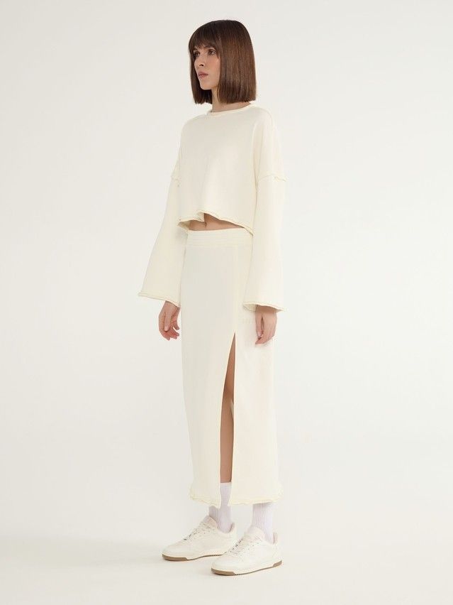 Women's skirt CONTE ELEGANT LU 3066, s.170-90, ecru - 5