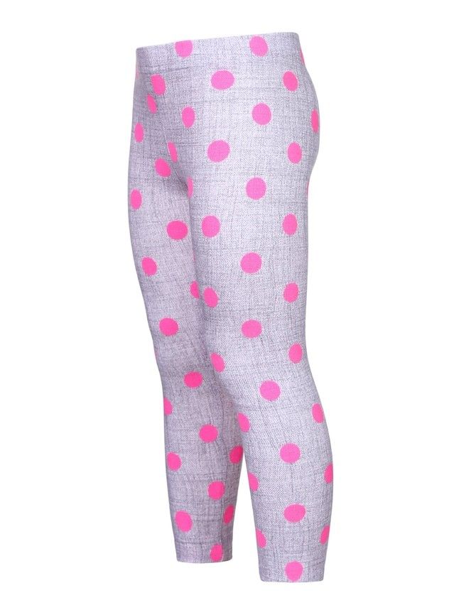 Leggings for girl CONTE ELEGANT PALLINA, s.110,116-56, fuchsia melange - 3