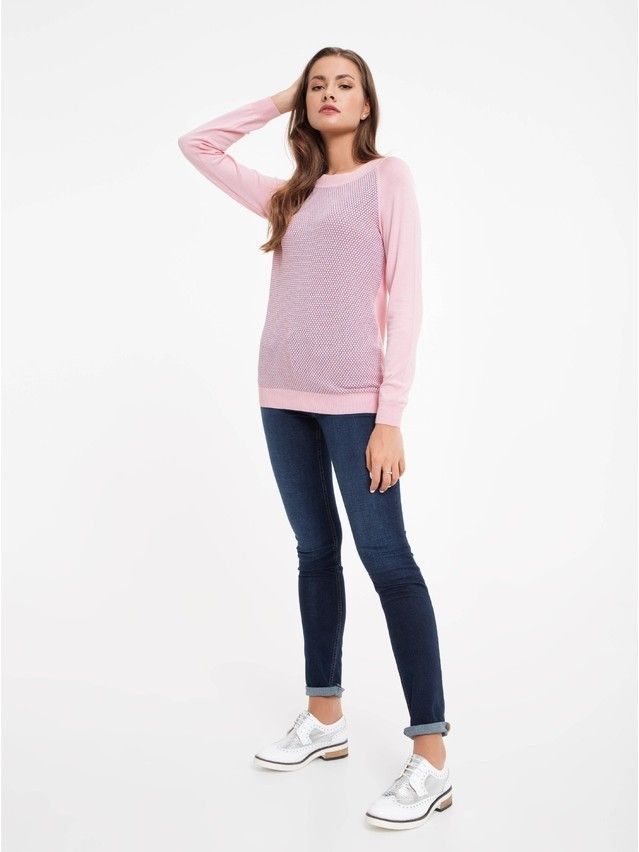 Women's polo neck shirt CONTE ELEGANT LDK036, s.158,164-84, pink - 4