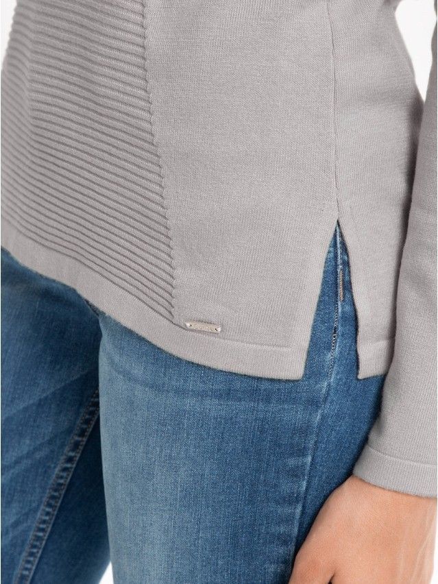 Women's polo neck shirt CONTE ELEGANT LDK030, s.158,164-88, grey - 2