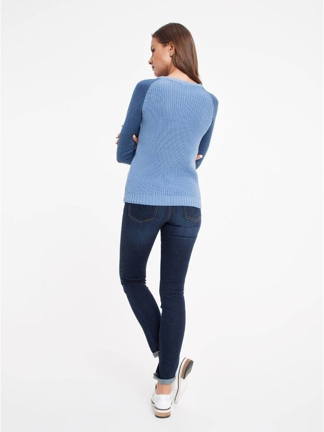 Women's polo neck shirt CONTE ELEGANT LDK027, s.158,164-84, blue - 3
