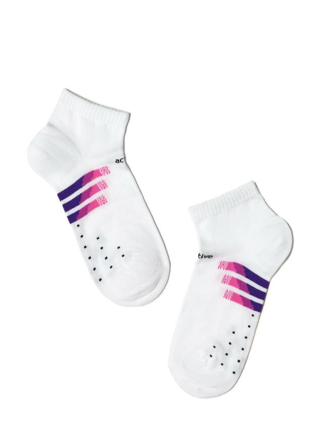 Children's socks CONTE-KIDS ACTIVE, s.30-32, 315 white-lilac - 1
