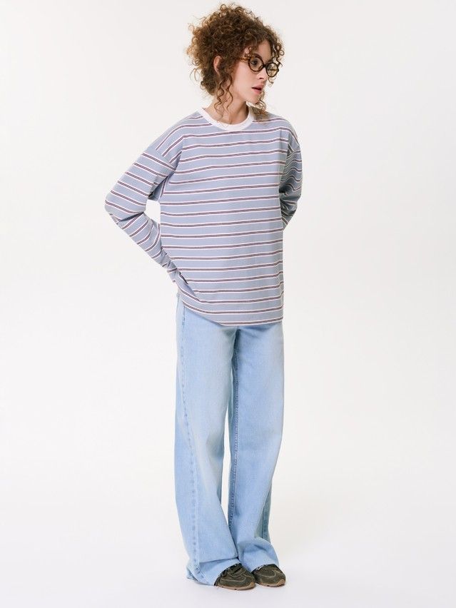 Women's jumper CONTE LD 3591, s.170-84, grey-wine-ecru - 1