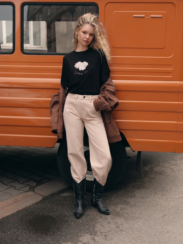 Women's polo neck shirt CONTE ELEGANT LD 3036, s.170-92, black-cat club - 1