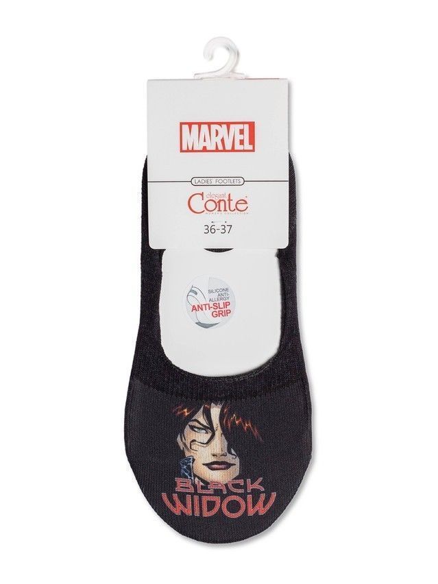 Women's footlets CONTE ELEGANT MARVEL, s.23, 219 black - 4