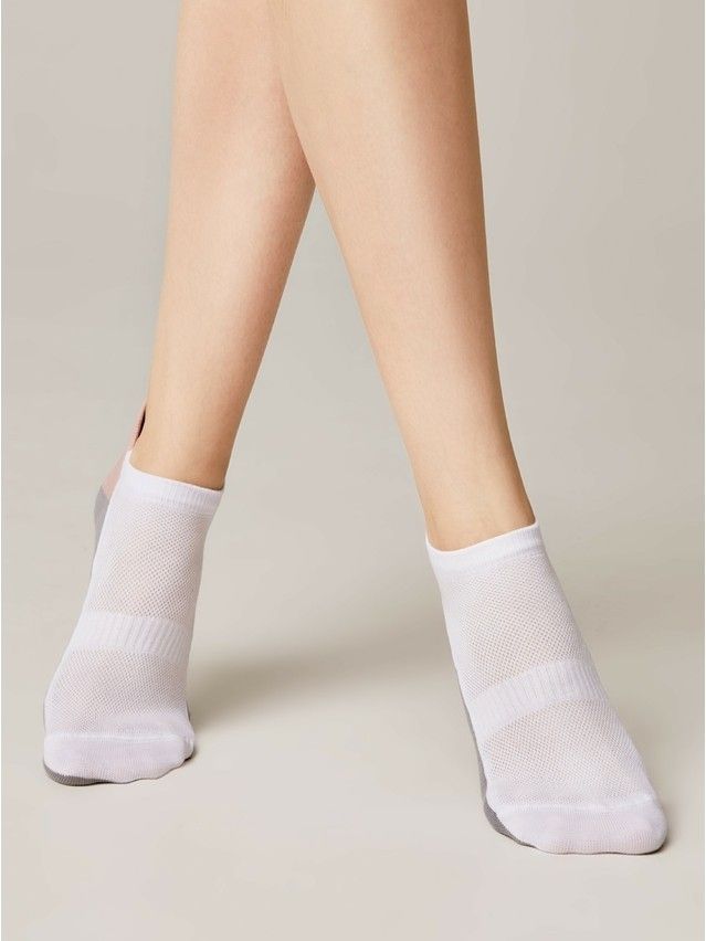 Women's socks CONTE ELEGANT ACTIVE, s.23, 393 white-grey - 3