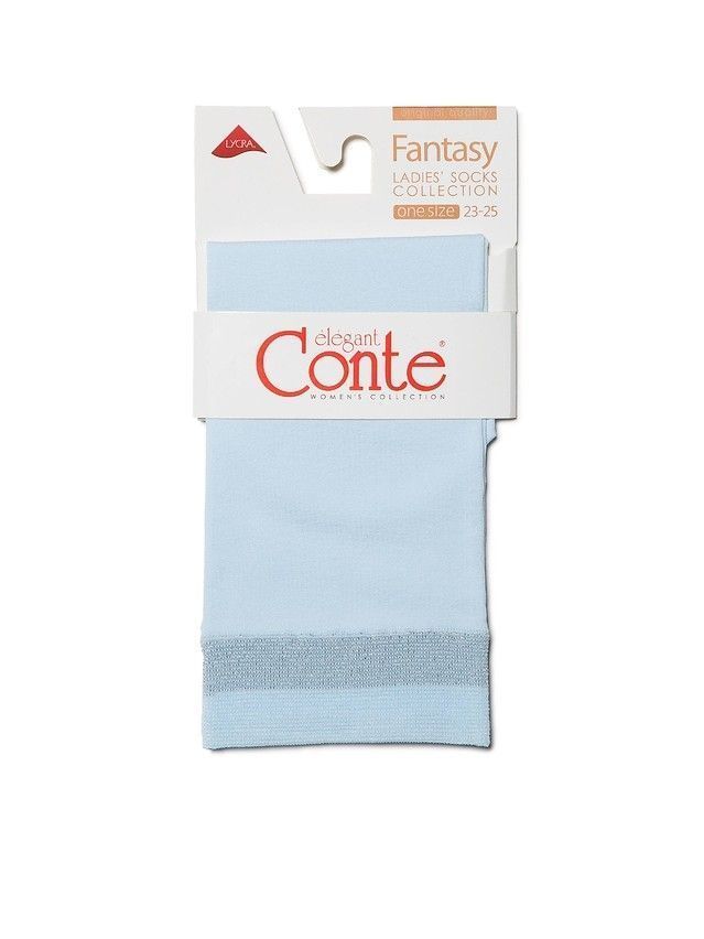 Women's socks CONTE ELEGANT FANTASY, s.23-25, silver-blue - 3