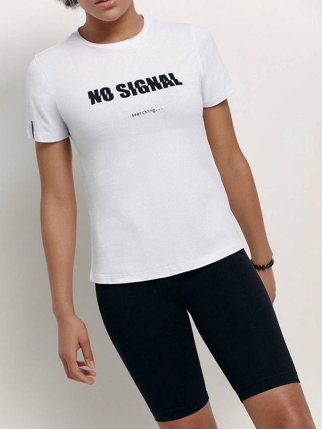 Women's polo neck shirt CONTE ELEGANT LD 1648, s.170-92, white - 2