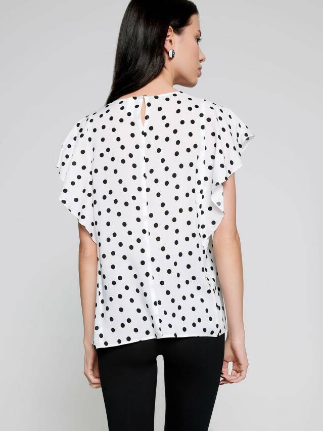 Women's blouse LBL 1092, s.170-84-90, white-black - 3