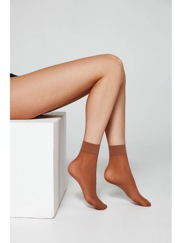Women's socks CONTE ELEGANT TENSION 40 (2 pairs),s.23-25, bronz - 1