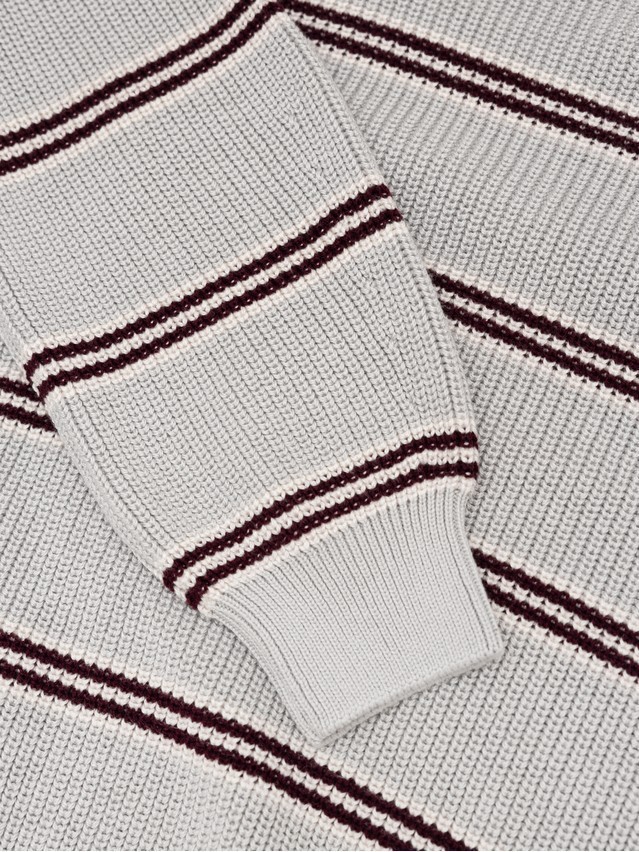 Women's pullover CONTE LDK25102, s.170-84, grey-burgundy - 9