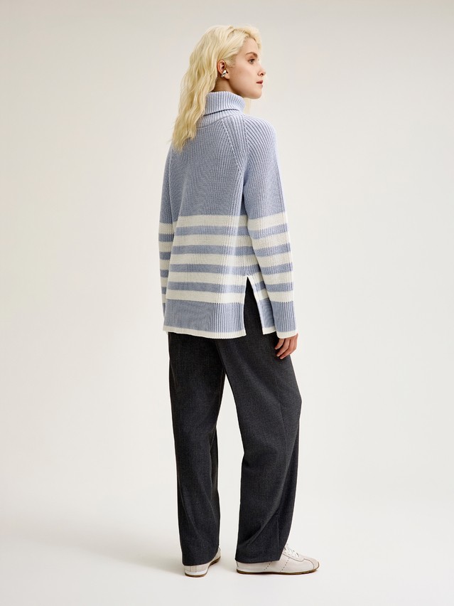 Women's pullover CONTE ELEGANT LDK24116, s.170-84, blue-ecru - 5