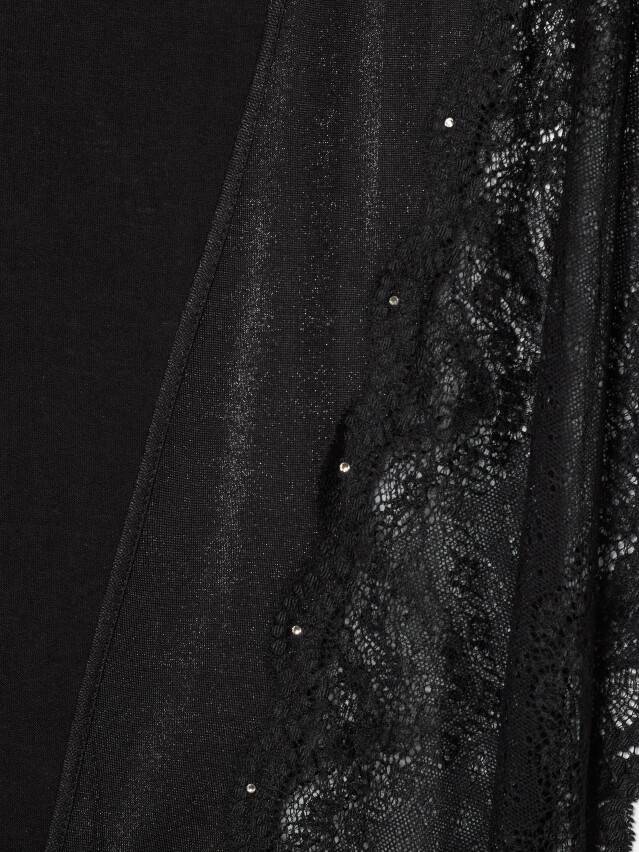 Women's bathrobe with Swarovski® crystals LHW 1086, s.170-84-90, royal black - 5