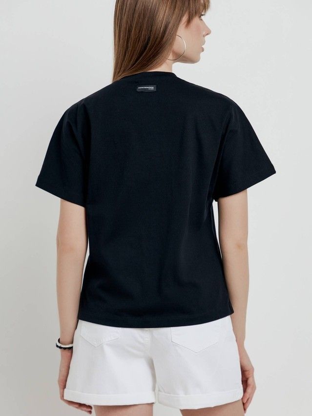 Women's polo neck shirt CONTE ELEGANT LD 1750, s.170-92, black - 3