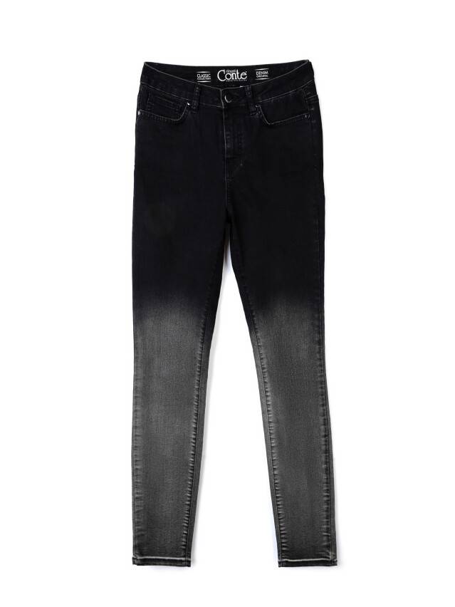 Denim trousers CONTE ELEGANT CON-57, s.170-102, black - 3