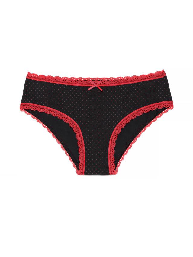 Panties for women LAZY DAYS LHP 1005 (packed in mini-box),s.90, black-red - 3