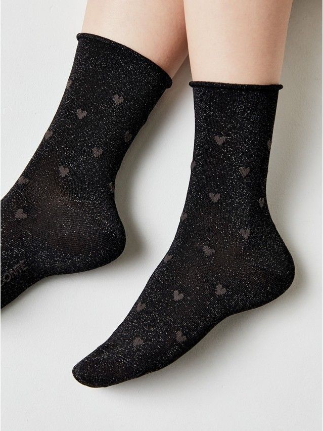 Women's socks CONTE ELEGANT FANTASY, s.23-25, 592 black - 1
