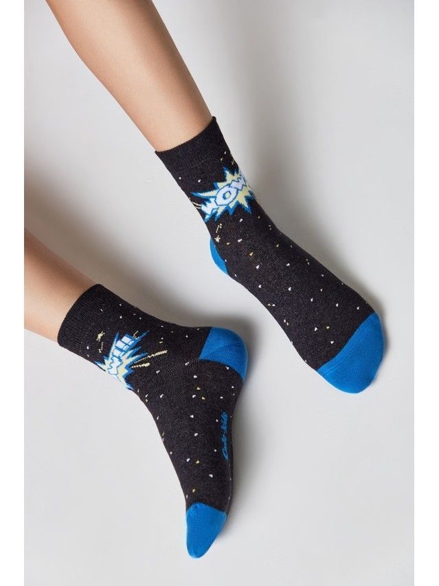 Children's socks CONTE-KIDS TIP-TOP, s.30-32, 395 black - 1