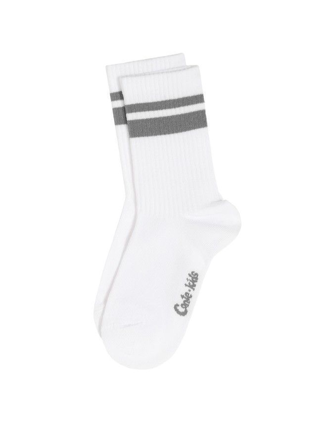 Children's socks CONTE-KIDS ACTIVE, s.16, 1020 white-grey - 4