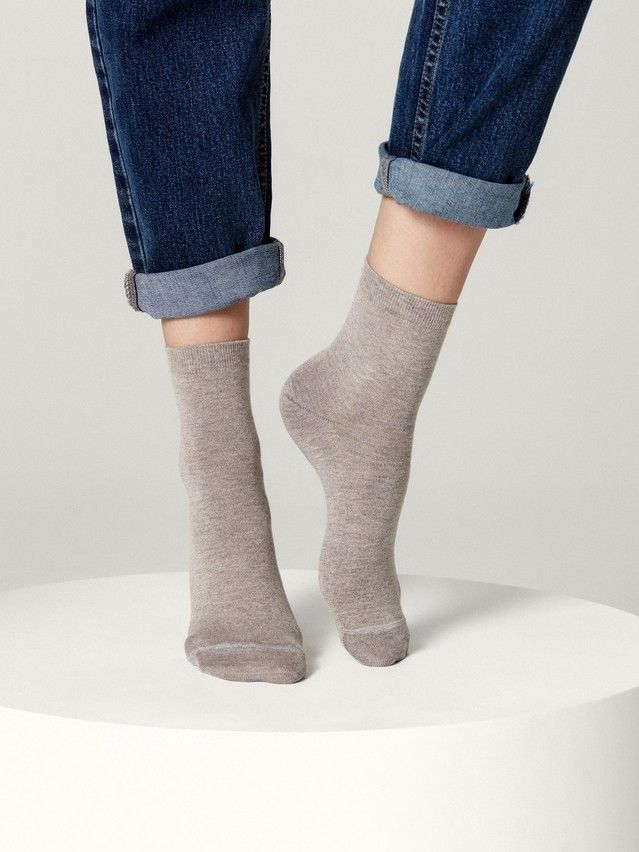 Women's socks CONTE ELEGANT FANTASY, s.23-25, 000 grey-beige - 1
