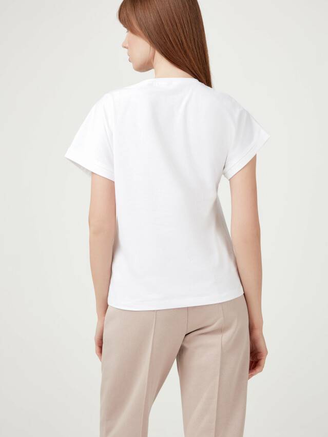 Women's polo neck shirt CONTE ELEGANT LD 1791, s.170-92, white - 3