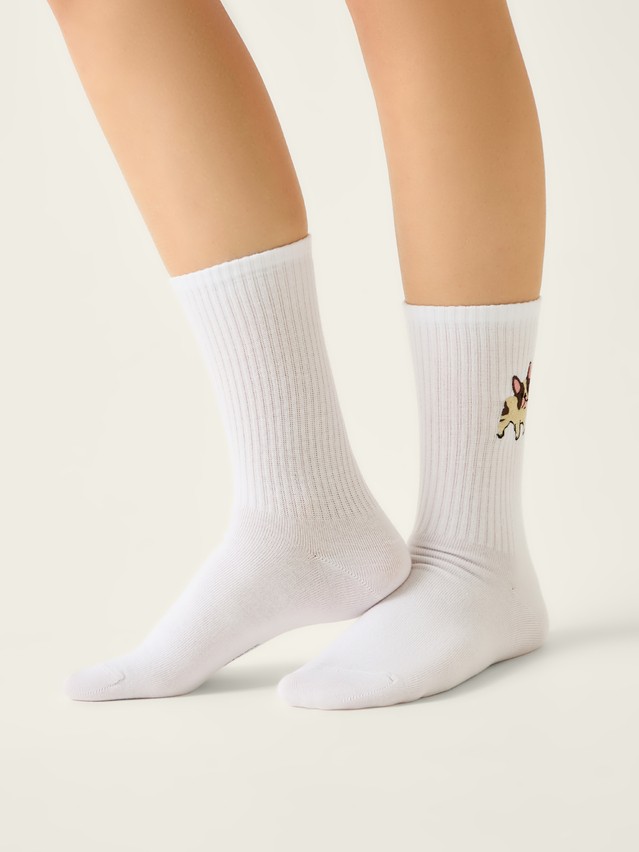 Women's socks CONTE FANTASY, s.23-25, 1094 white - 4