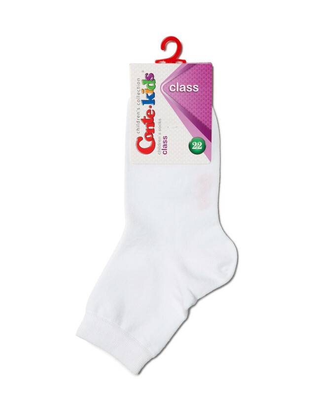 Children's socks CONTE-KIDS CLASS, s.22, 151 white - 2