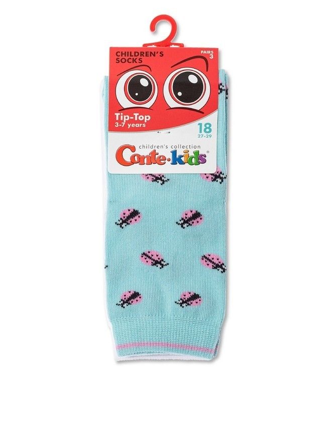 Children's socks CONTE-KIDS TIP-TOP (3 pairs),s.24-26, 729 assorted - 5