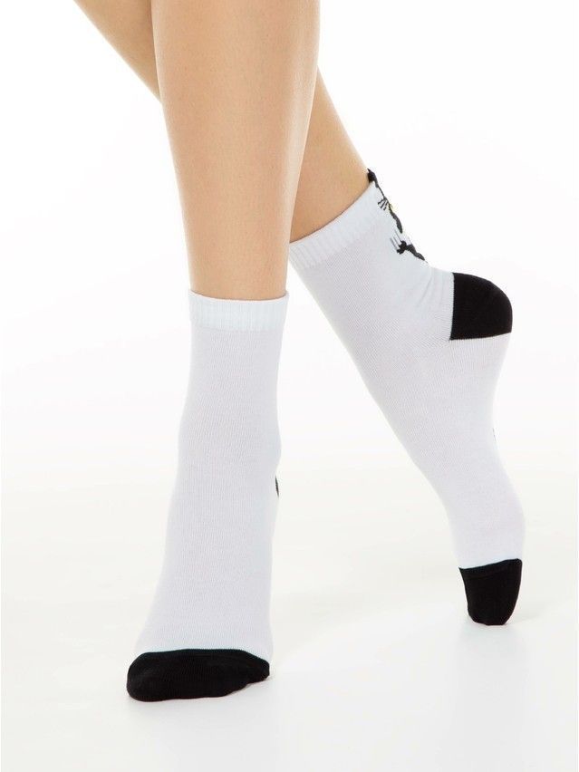 Women's socks CONTE ELEGANT CLASSIC, s.23, 233 white - 1