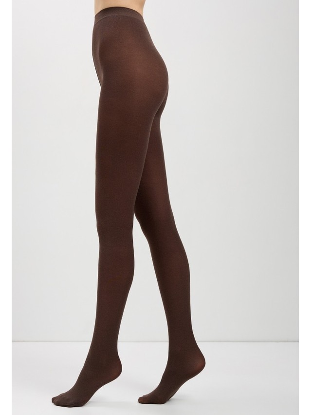 Women's tights CONTE ELEGANT TRENDY MELANGE, s.2, chocolate - 9