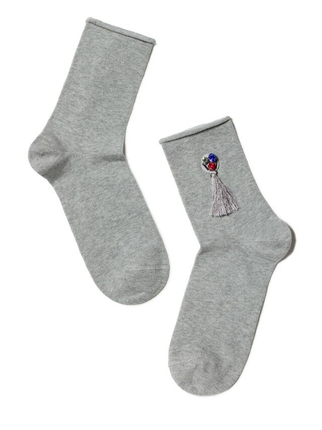 Women's cotton socks FANTASY 19С-102SP, s.38-39, 163 gray - 2
