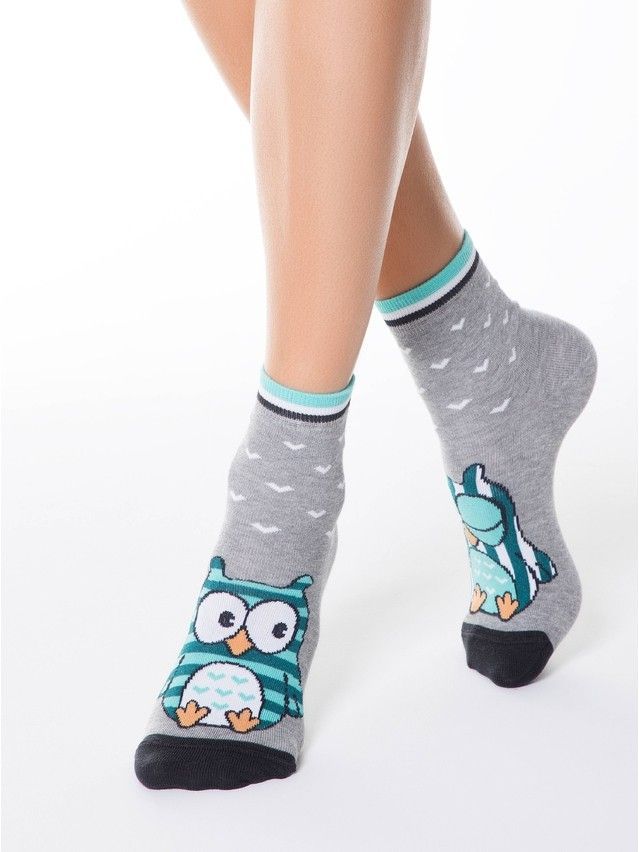 Women's socks CONTE ELEGANT HAPPY, s.23, 098 grey - 1