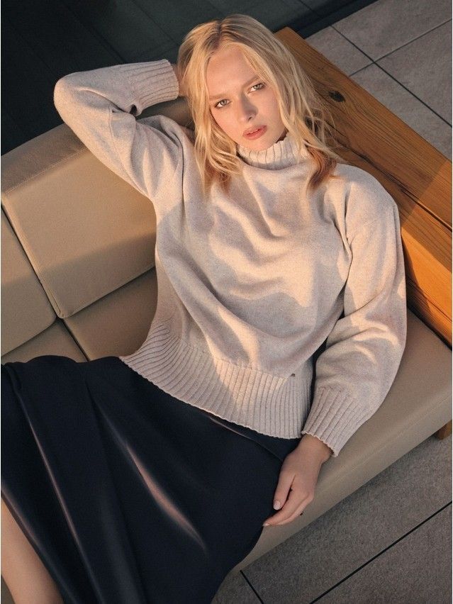 Women's pullover CONTE ELEGANT LDK23130, s.170-84, beige - 1