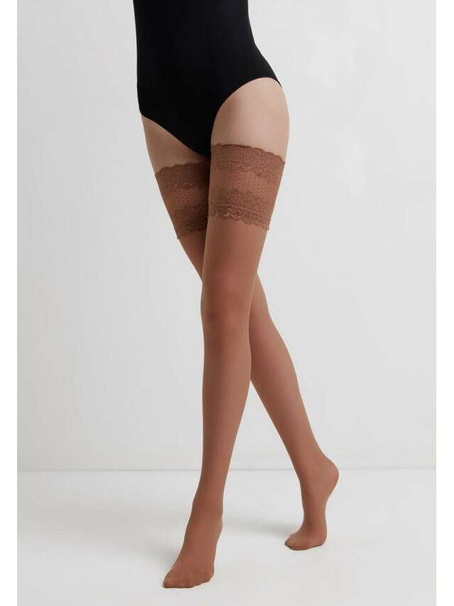 Women's stockings CONTE ELEGANT FLAME, s.23-25 (1/2),bronz - 2
