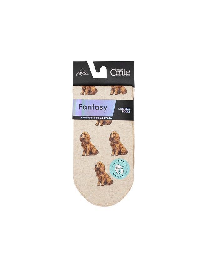 Women's socks CONTE ELEGANT FANTASY, s.23-25, 745 beige - 4