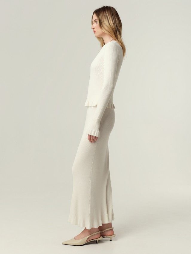 Women's skirt CONTE ELEGANT LDK2574, s.170-90, ecru - 2