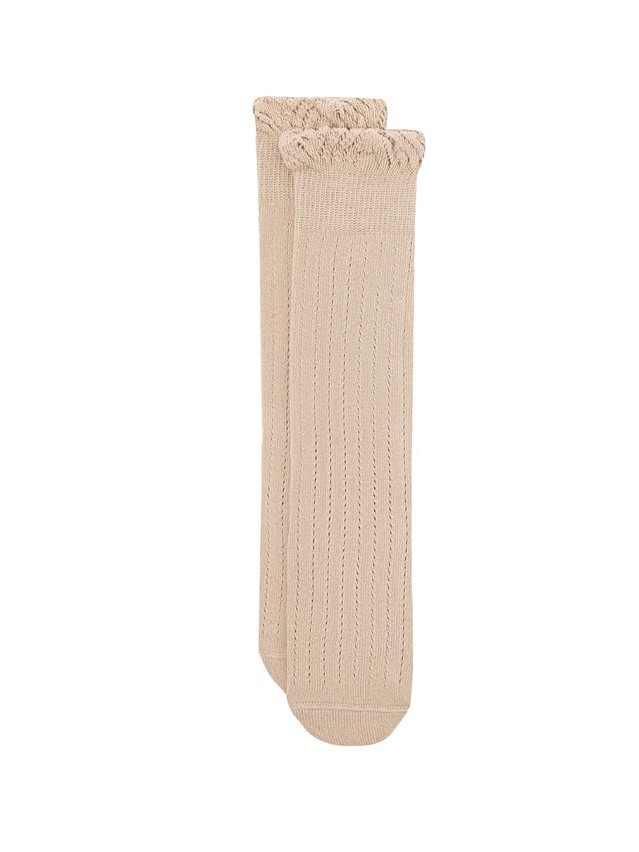 Children's knee high socks CONTE-KIDS MISS, s.16, 058 beige - 4