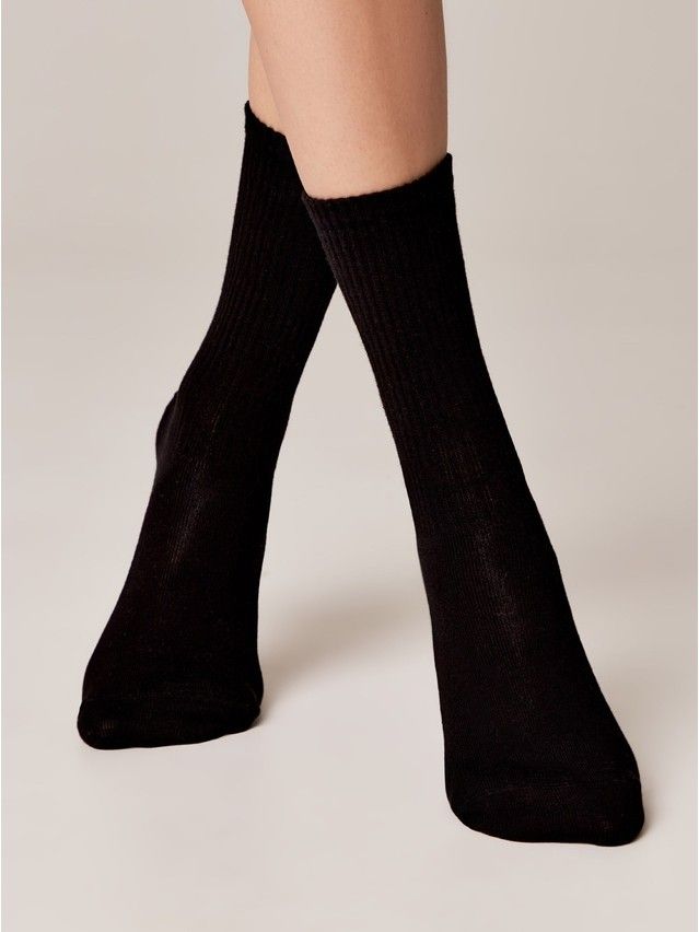 Women's socks CONTE ELEGANT ACTIVE, s.23-25, 433 black-lilac - 2