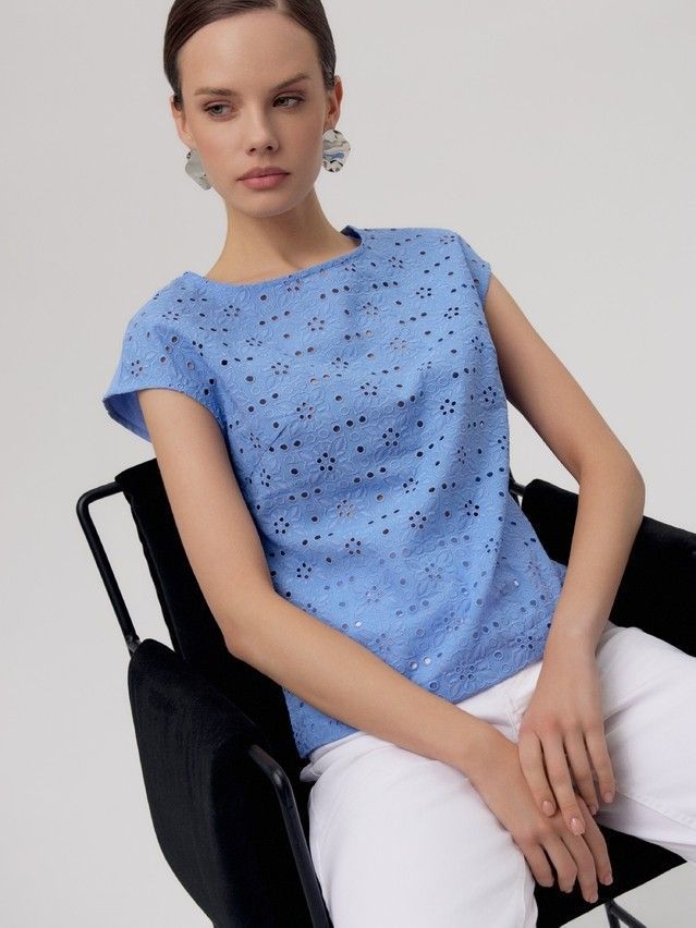 Women's shirt CONTE ELEGANT LBL 2954, s.170-84-90, cornflower - 3