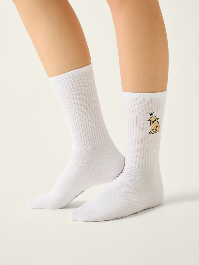 Women's socks CONTE FANTASY, s.23-25, 1080 white - 2