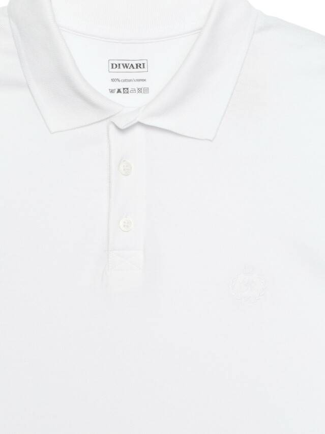 Men's polo neck shirt DiWaRi MD 415, s.170,176-108, white - 6