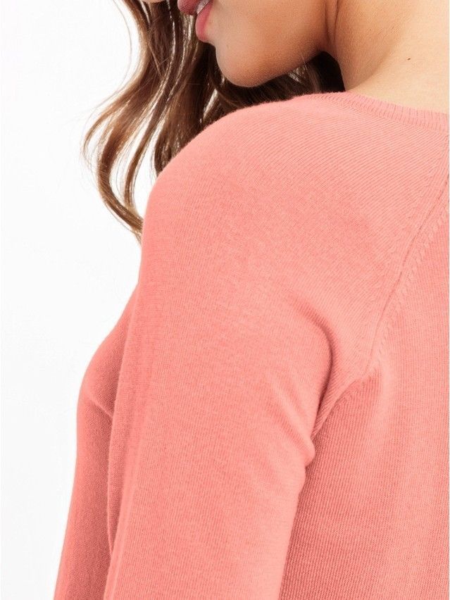 Women's polo neck shirt CONTE ELEGANT LDK025, s.158,164-84, coral red - 3